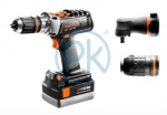  PROTOOL Akumulátorový kombinovaný šroubovák s příklepem PDC 18-4 TEC LI SET XL v Systaineru